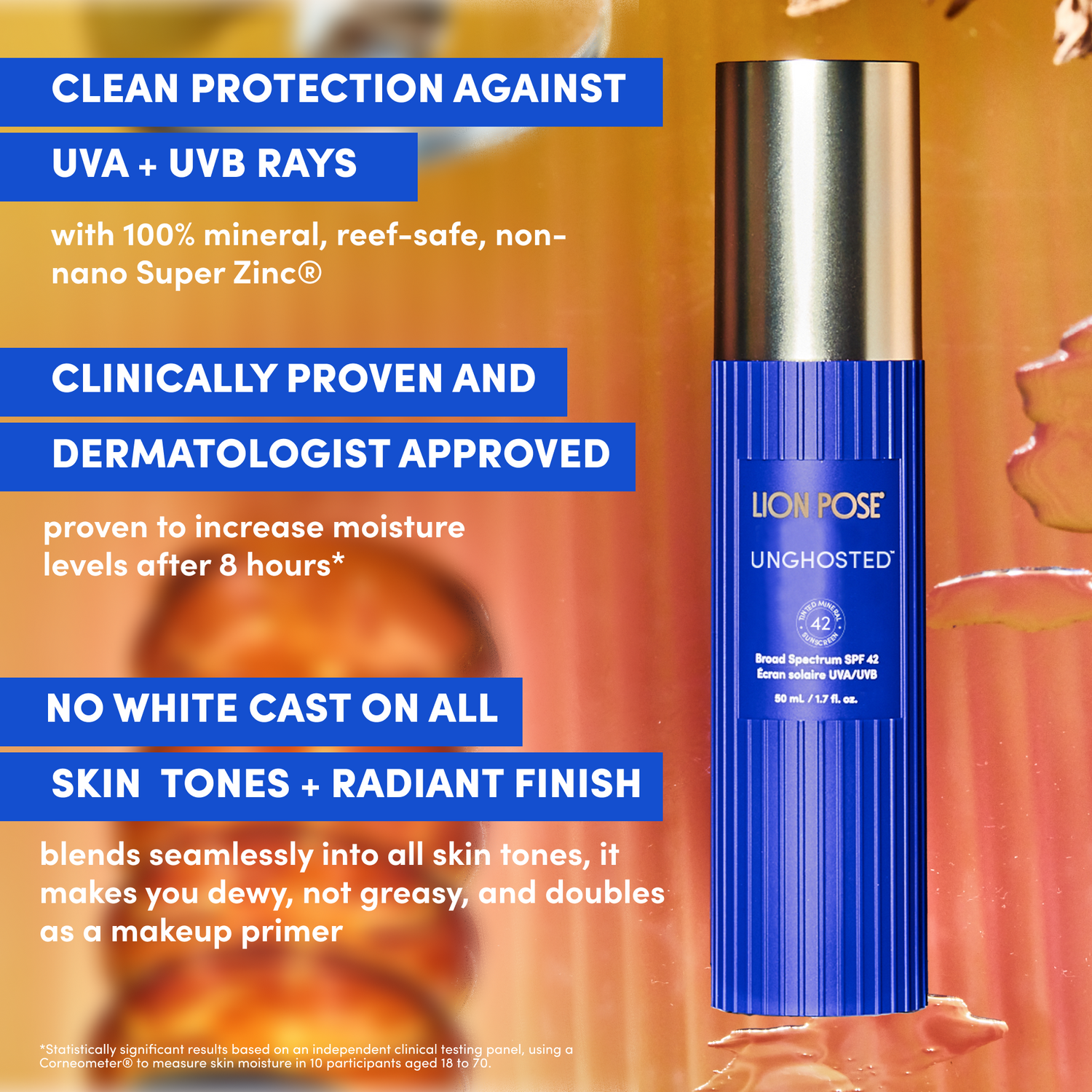 UNGHOSTED™ Sheer Tinted 100% Mineral SPF 42 with Squalane