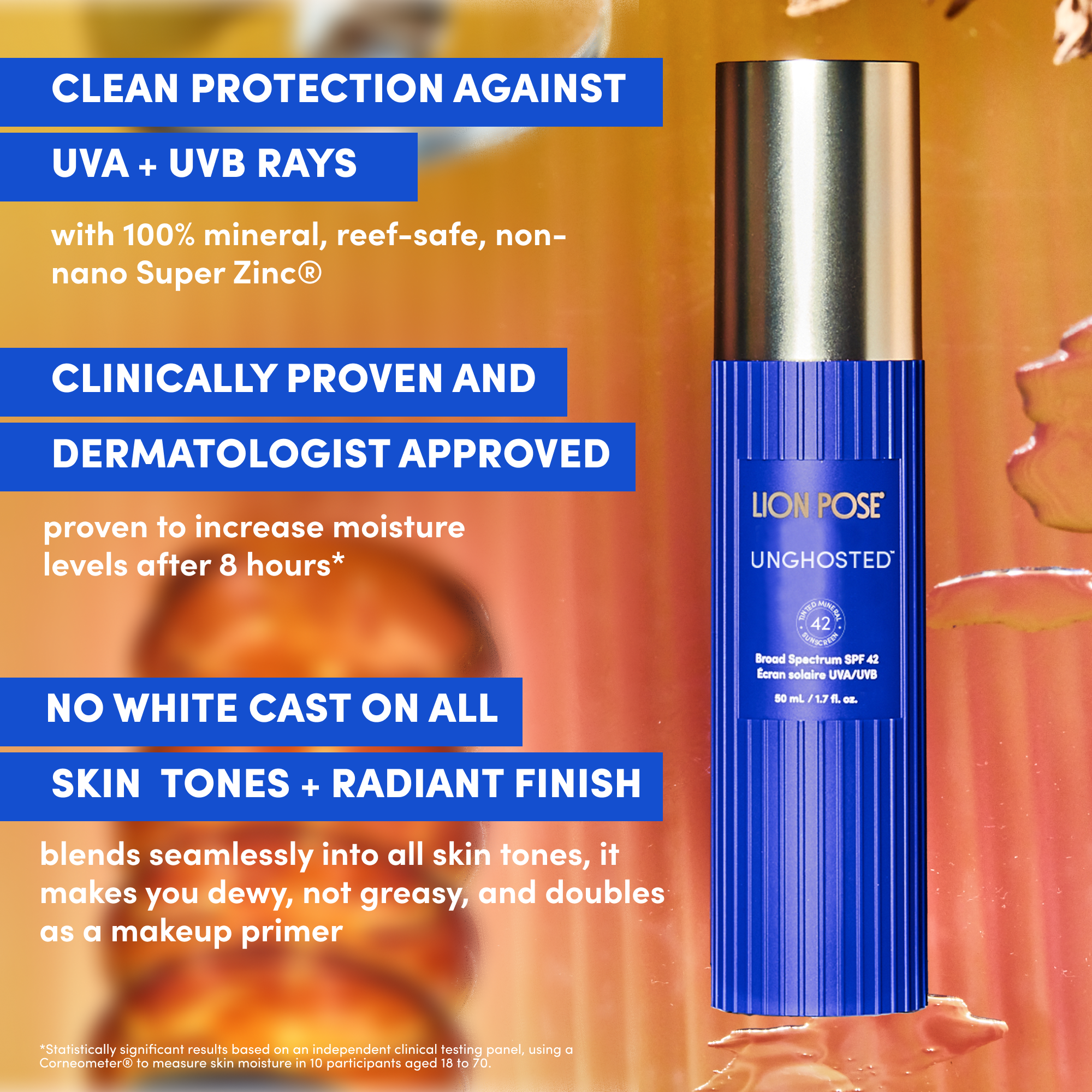 UNGHOSTED™ Sheer Tinted 100% Mineral SPF 42 with Squalane