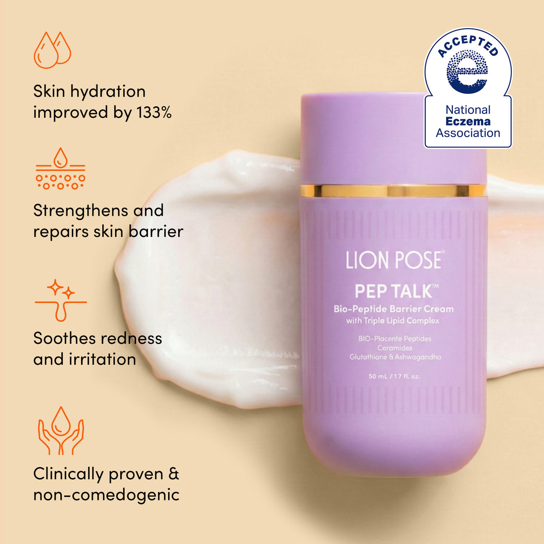 PEP TALK™ Bio-Placenta Barrier Repair Cream for Redness & Dryness