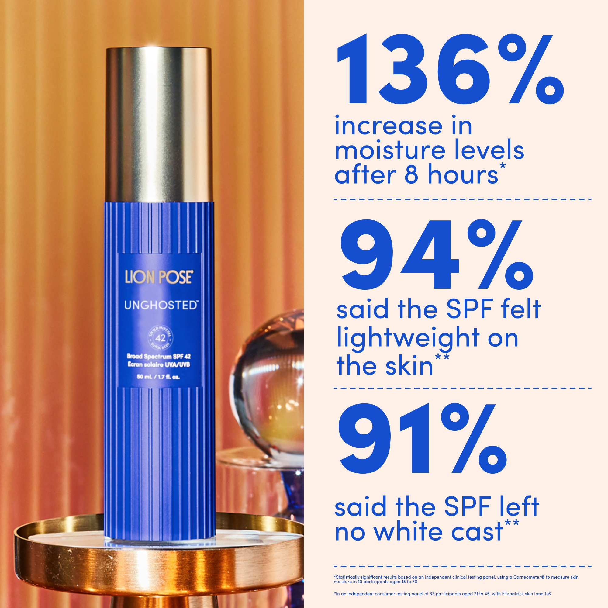 UNGHOSTED™ Sheer Tinted 100% Mineral SPF 42 with Squalane