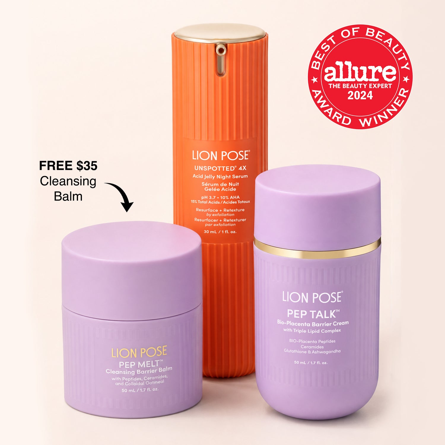 THE PLACENTA FACIAL Dark Spot + Barrier Bundle with FREE Balm Cleanser